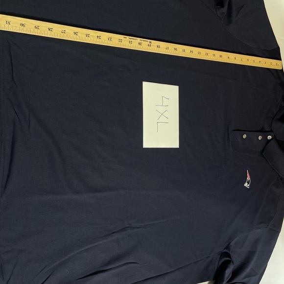 New England Patriots Cutter & Buck Big & Tall Long Sleeve Polo Navy New - Picture 5 of 9